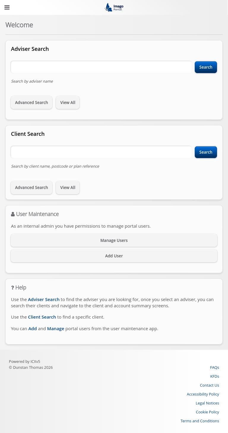 Role-InternalAdmin > 01 Internal Admin Dashboard